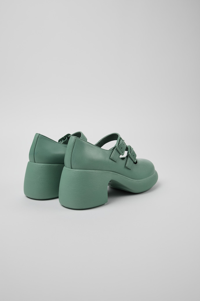 Camper Thelma - Grüne Lederschuhe für Damen.