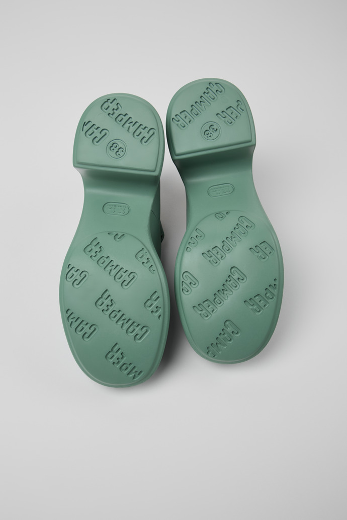 Camper Thelma - Grüne Lederschuhe für Damen.