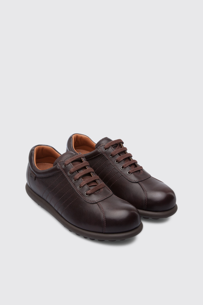 Camper Pelotas - Dunkelbrauner Lederschuh für Damen