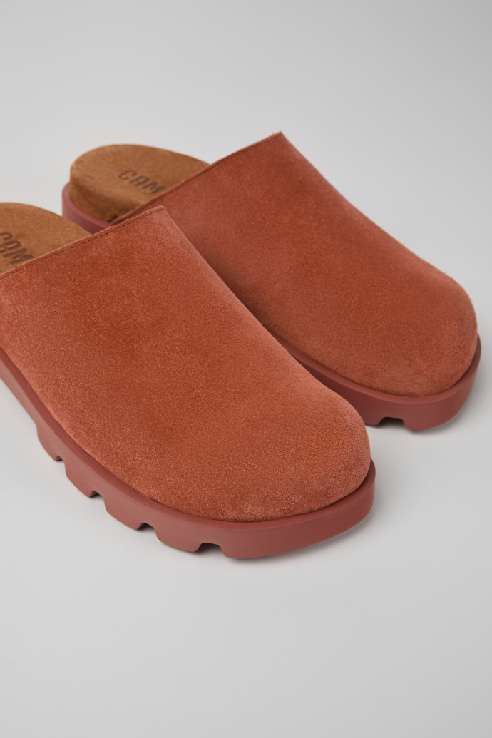 Camper Brutus Sandal - Rote Sandalen aus Nubukleder für Damen.