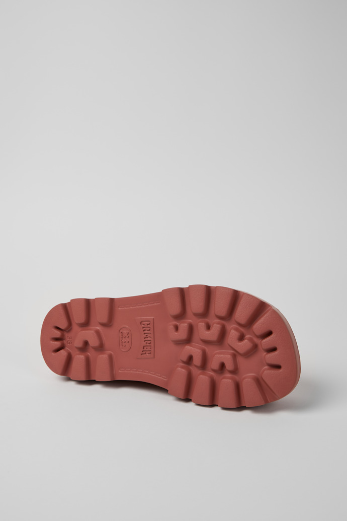 Camper Brutus Sandal - Rote Sandalen aus Nubukleder für Damen.