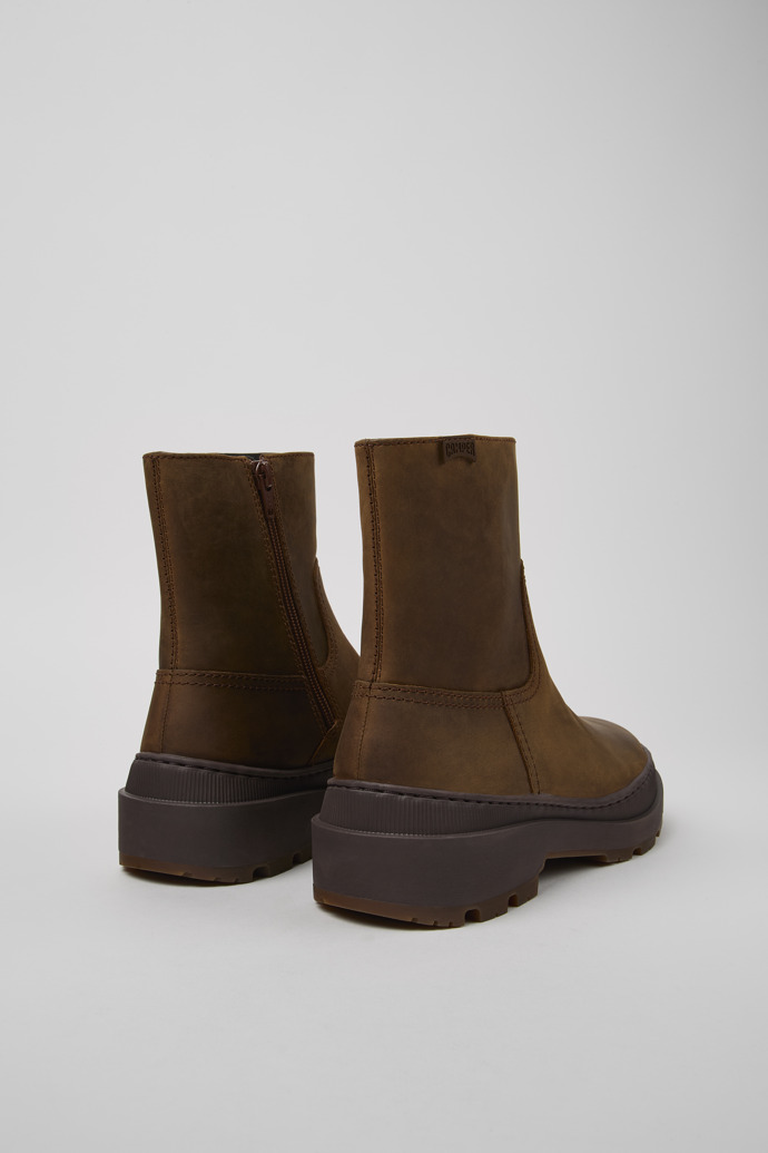 Camper Brutus Trek MICHELIN - Brauner Damenstiefel aus Nubukleder