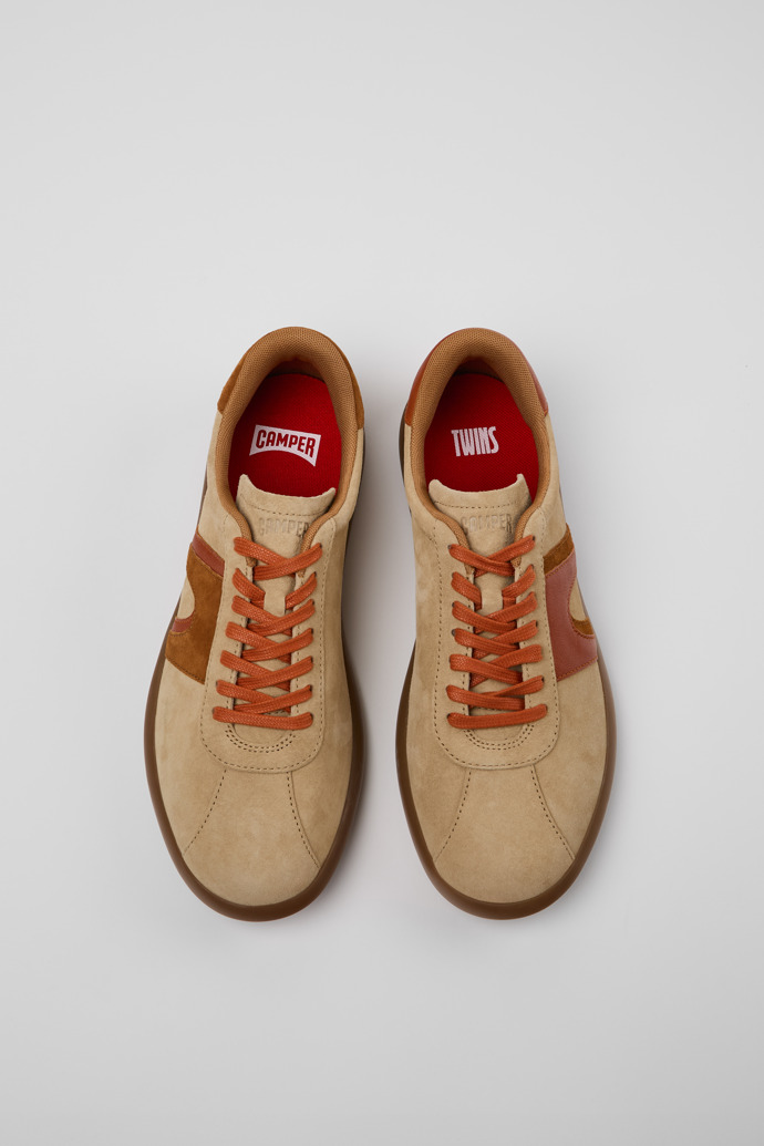 Camper Twins - Mehrfarbiger Herrensneaker aus Nubukleder.