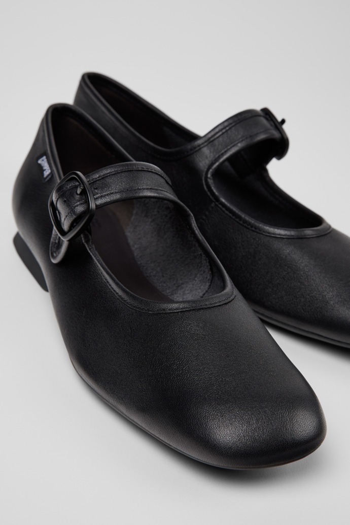 Camper Casi Myra - Schwarzer Lederschuh für Damen.