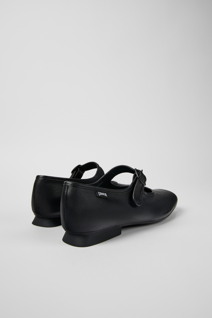 Camper Casi Myra - Schwarzer Lederschuh für Damen.