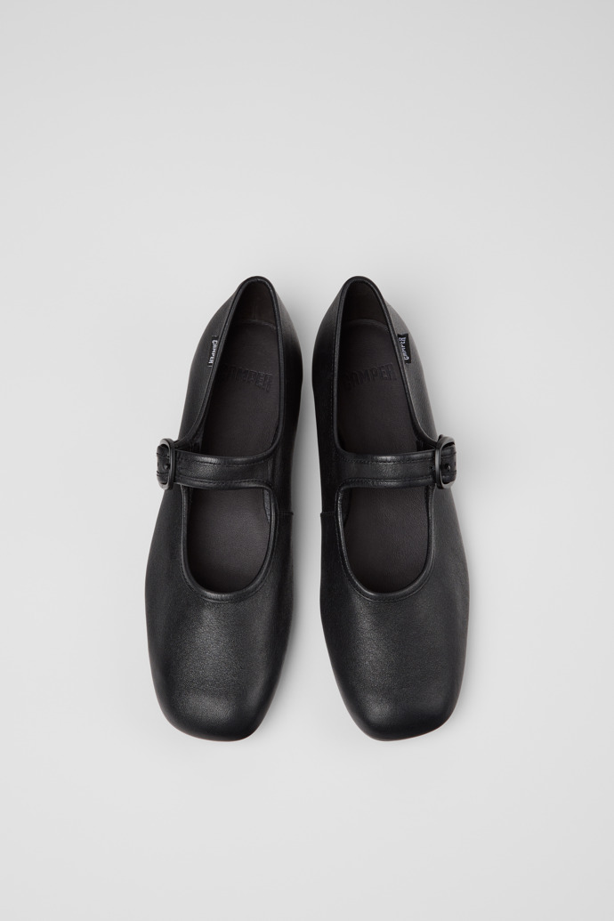 Camper Casi Myra - Schwarzer Lederschuh für Damen.