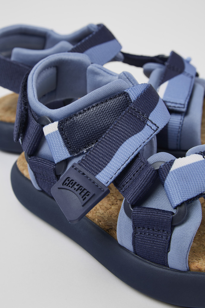 Camper Pelotas Flota - Blaue Textilsandalen