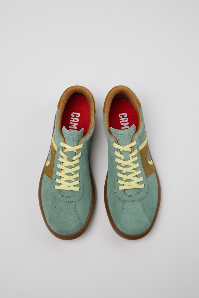 Camper Pelotas Soller - Mehrfarbiger Herrensneaker aus Nubukleder und Leder.