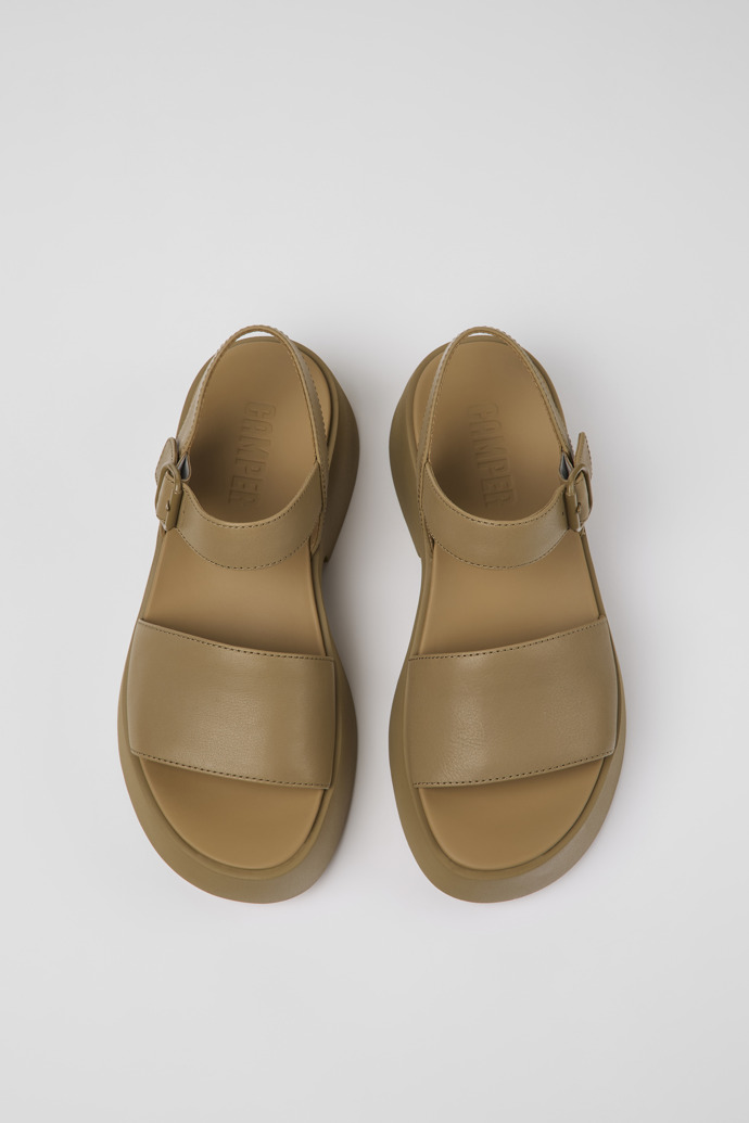 Camper Tasha - Braune Ledersandalen für Damen