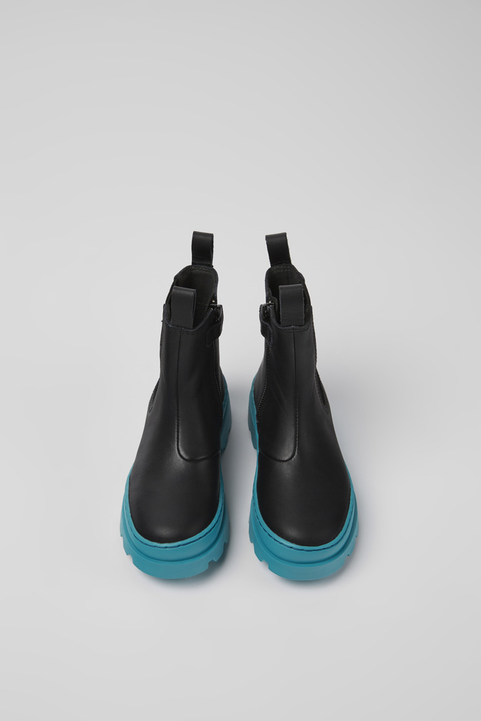 Camper Brutus - Schwarzer Kinder-Chelseastiefel aus Leder