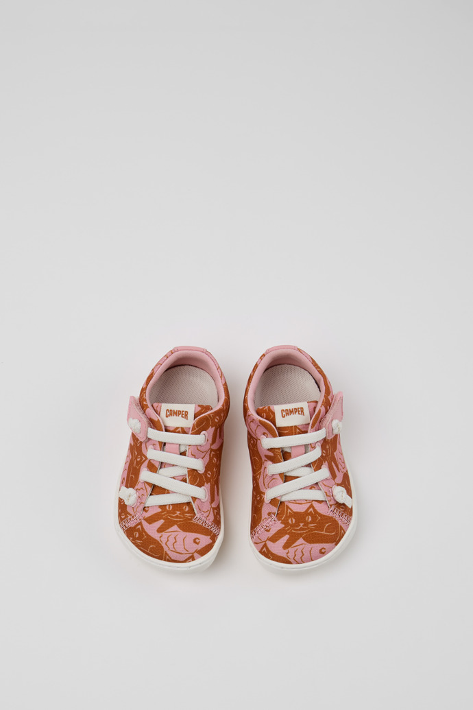 Camper Peu - Mehrfarbige Kinderschuhe aus Recycling-PET und Leder.
