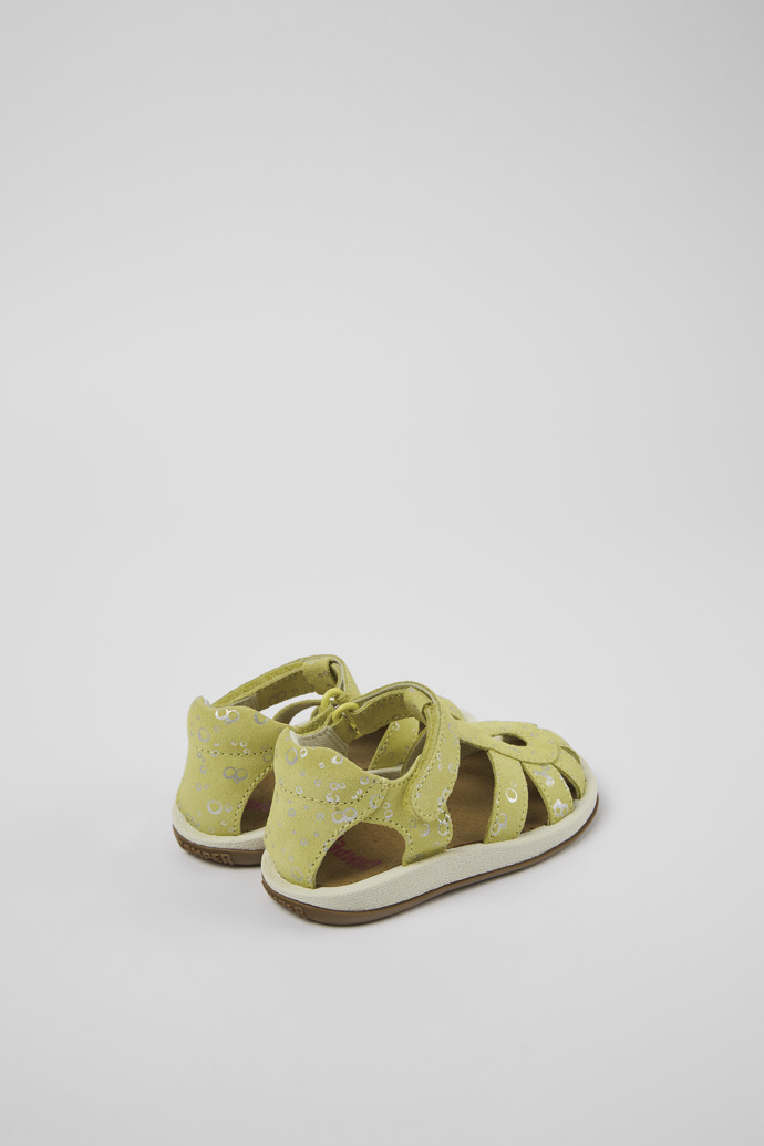 Camper Bicho - Gelbe Sandalen aus Nubukleder