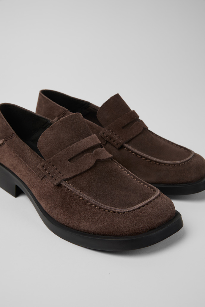 Camper Dana - Braune Damenballerinas aus Nubukleder.