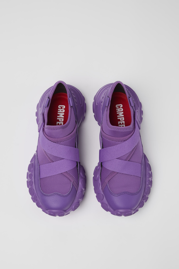 Camper Pelotas Mars - Violette Damensneaker aus Textil/Leder