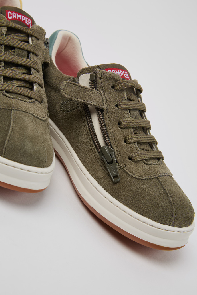 Camper Twins - Mehrfarbige Kindersneaker aus Nubukleder und Leder.