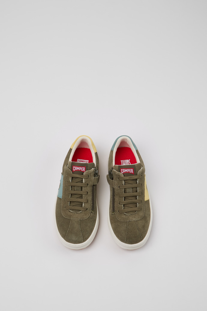 Camper Twins - Mehrfarbige Kindersneaker aus Nubukleder und Leder.