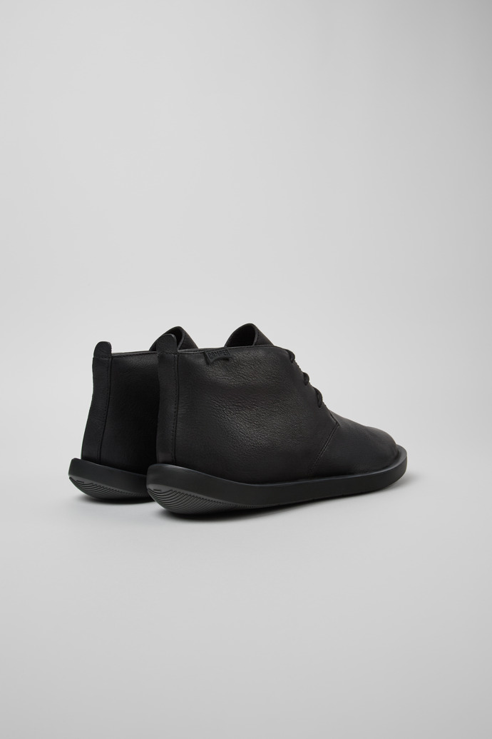 Camper Wagon - Schwarze Lederstiefelette für Herren.