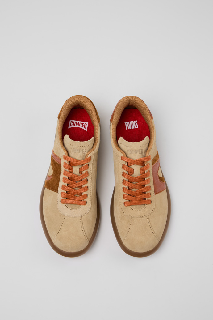 Camper Twins - Mehrfarbiger Damensneaker aus Nubukleder.