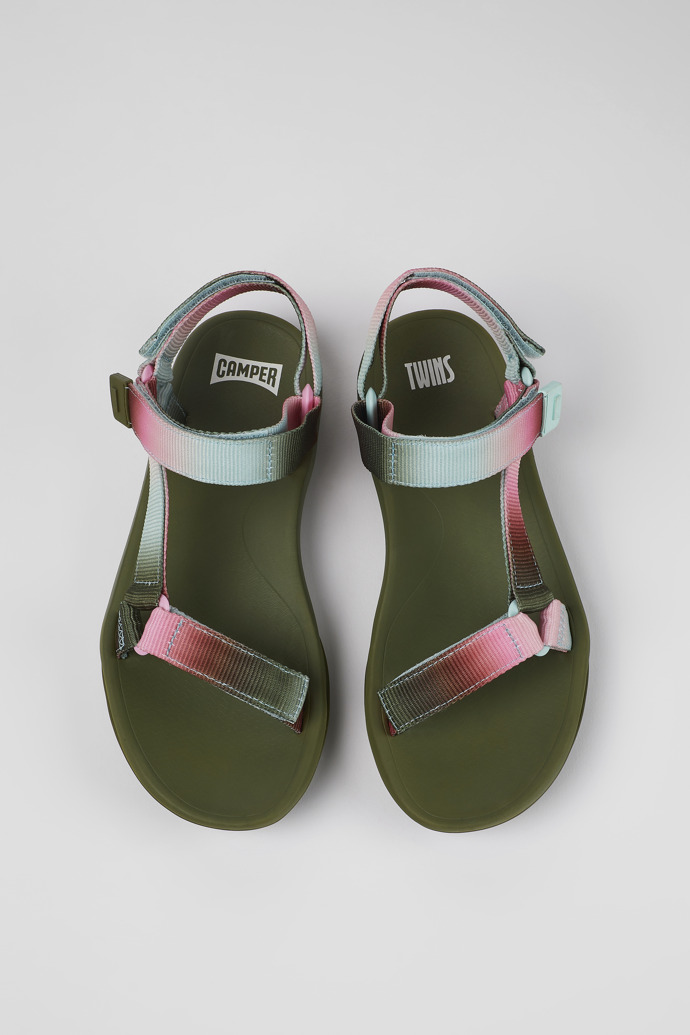 Camper Twins - Mehrfarbige Damensandalen aus Textil