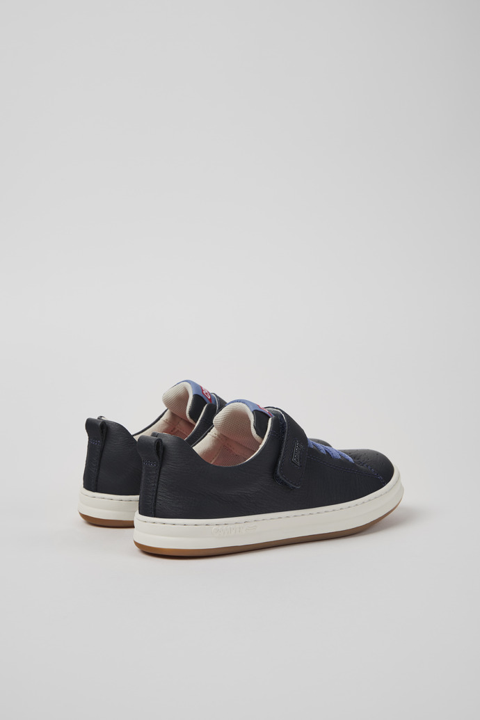 Camper Runner - Blauer Kindersneaker aus Leder.