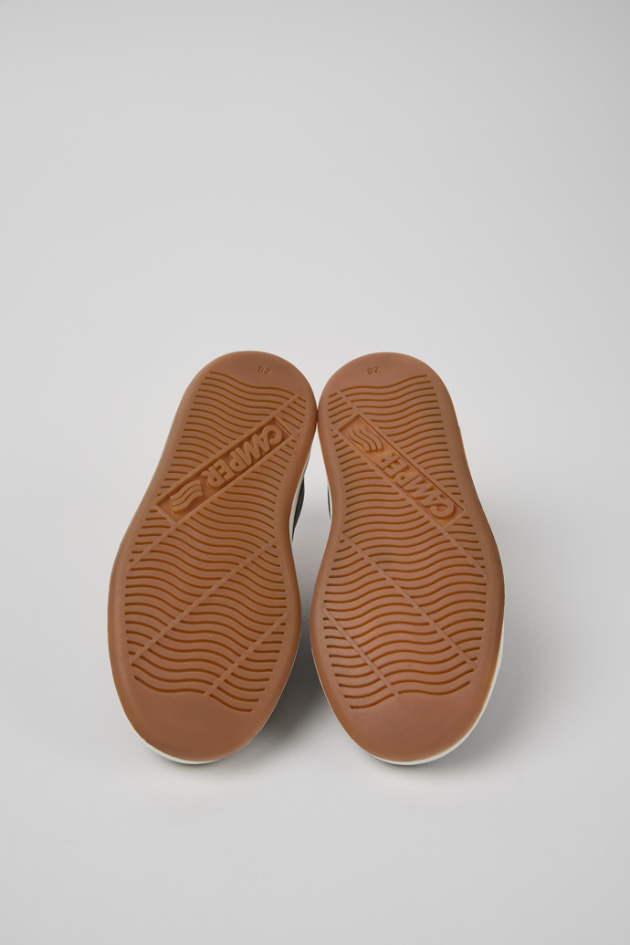 Camper Runner - Blauer Kindersneaker aus Leder.