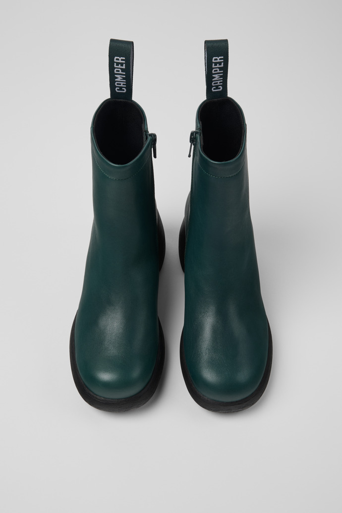 Camper Thelma - Grüner Damenstiefel aus Leder