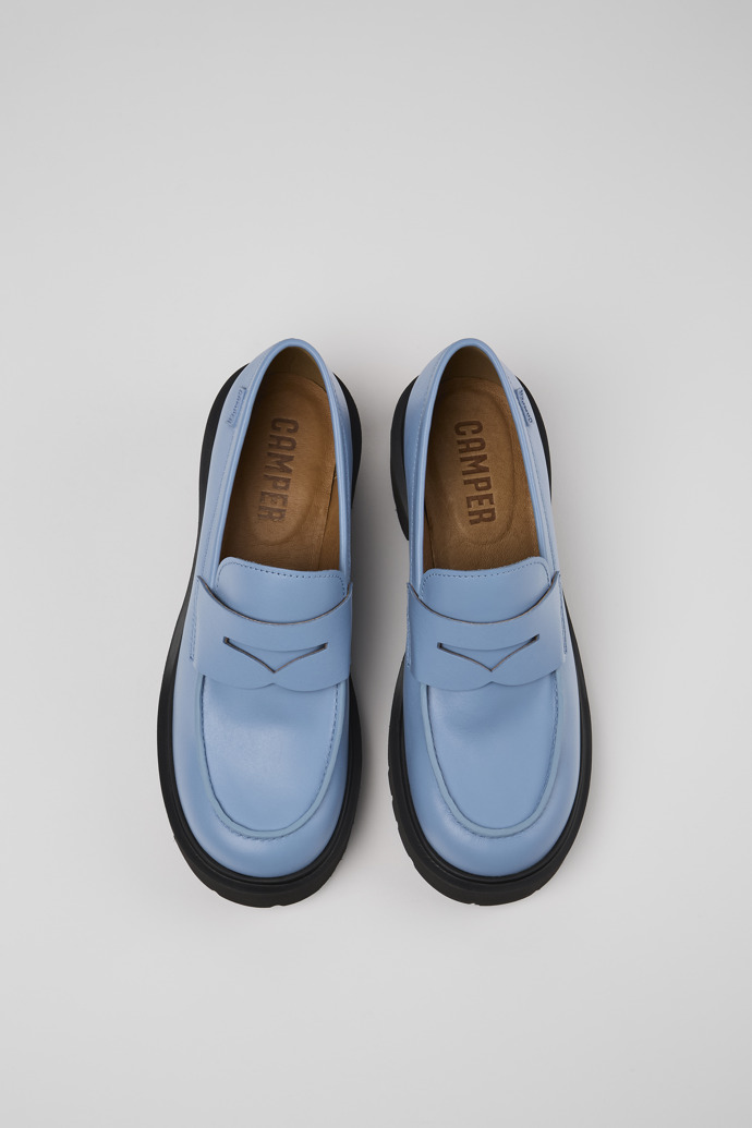 Camper Milah - Blaue Lederloafer für Damen