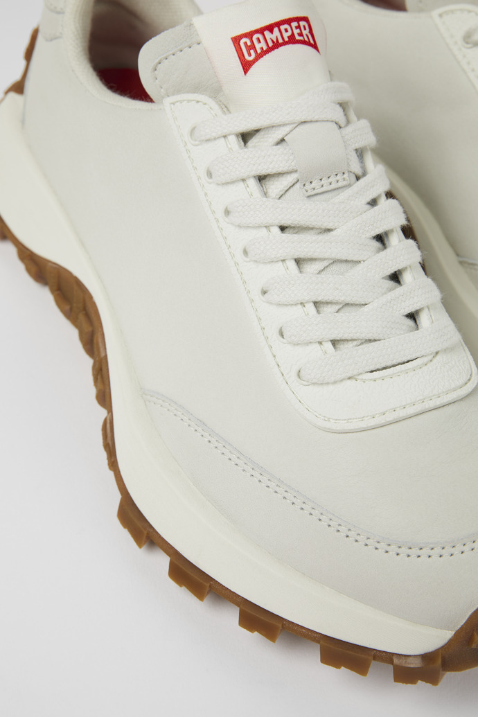 Camper Drift Trail - Weißer Ledersneaker für Damen.