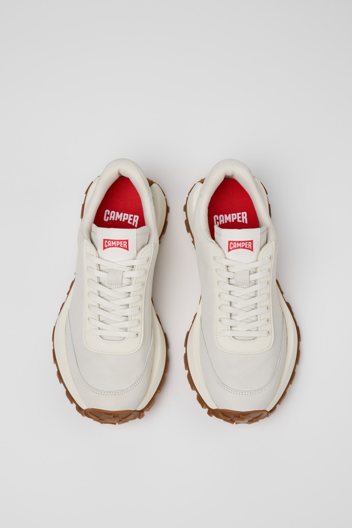 Camper Drift Trail - Weißer Ledersneaker für Damen.