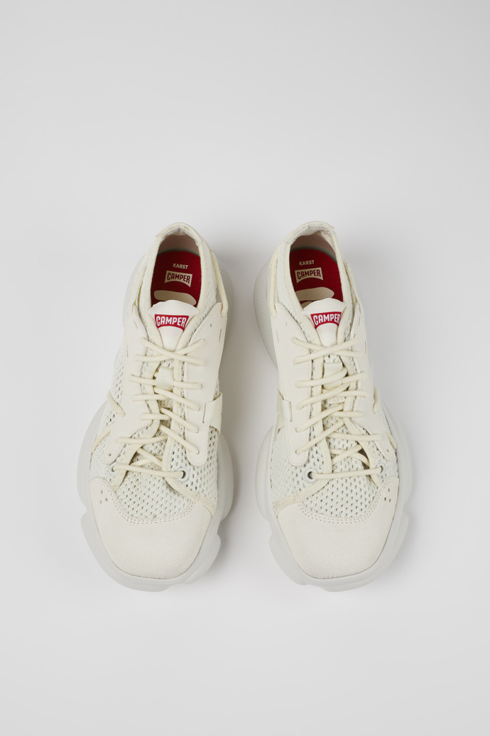 Camper Karst - Weißer Damensneaker aus TENCEL™ und MIRIUM®