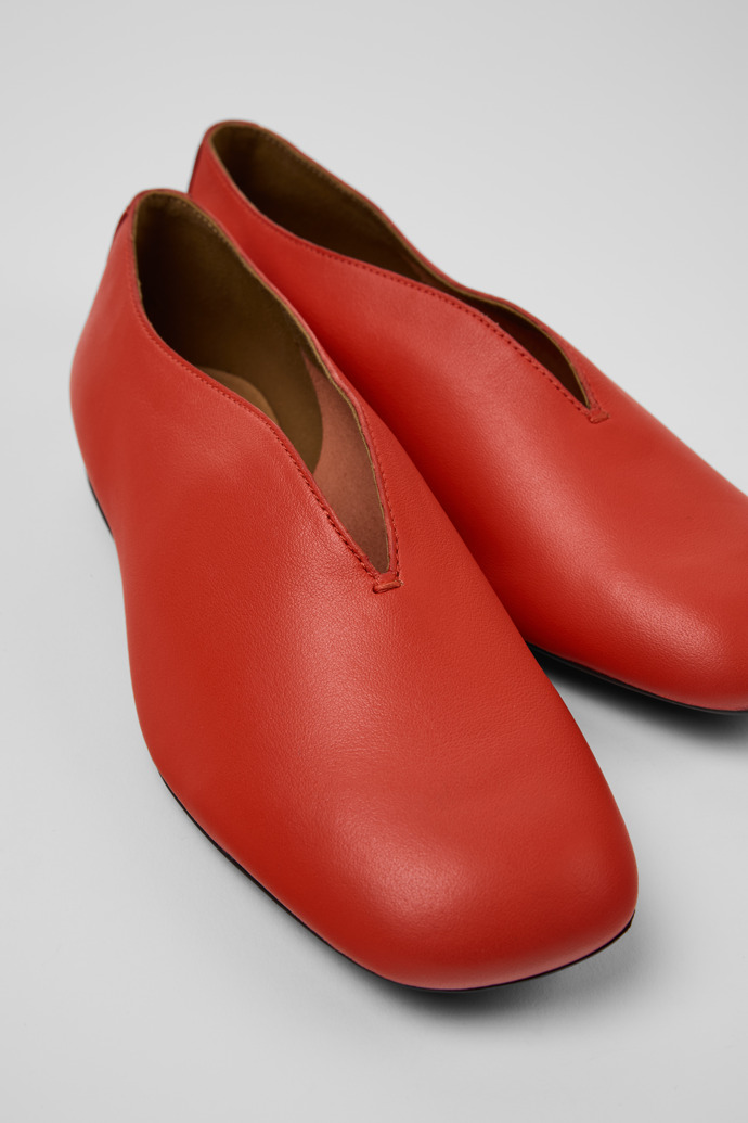 Camper Casi Myra - Roter Lederschuh für Damen.