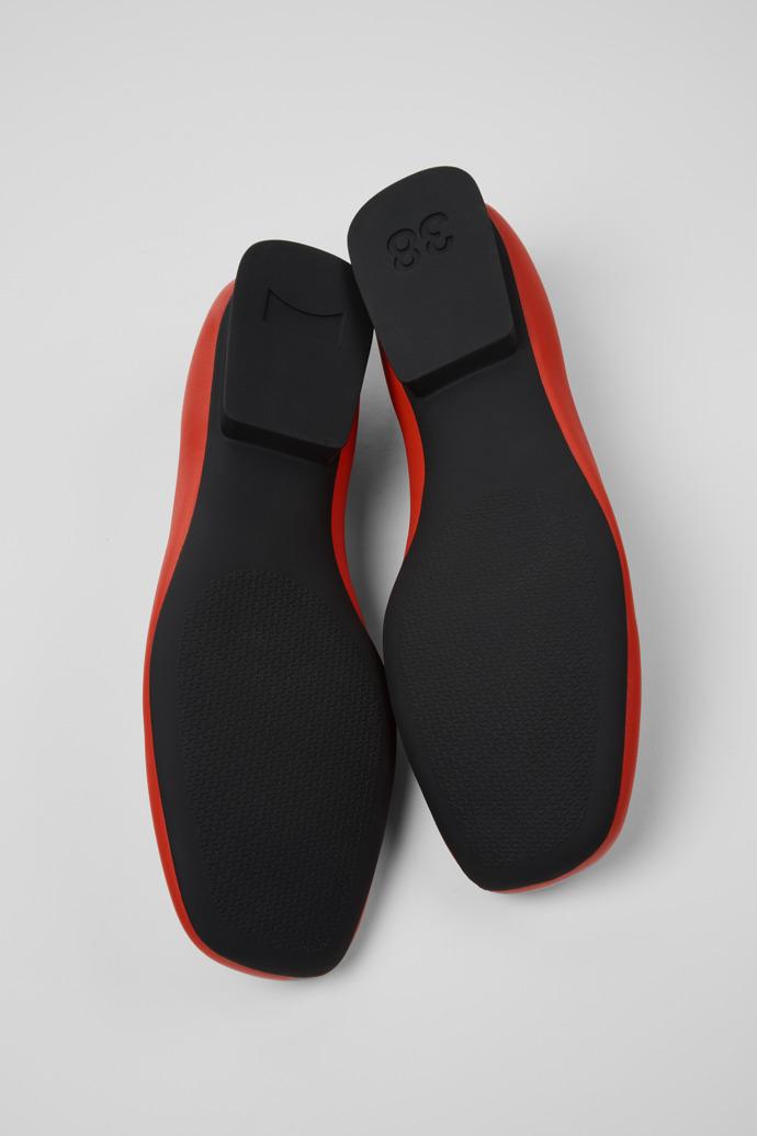 Camper Casi Myra - Roter Lederschuh für Damen.