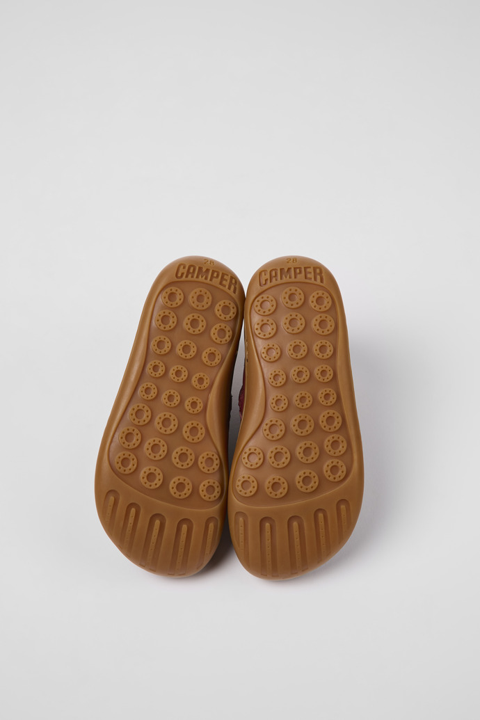 Camper Peu - Weinrote Kinderstiefelette aus Leder