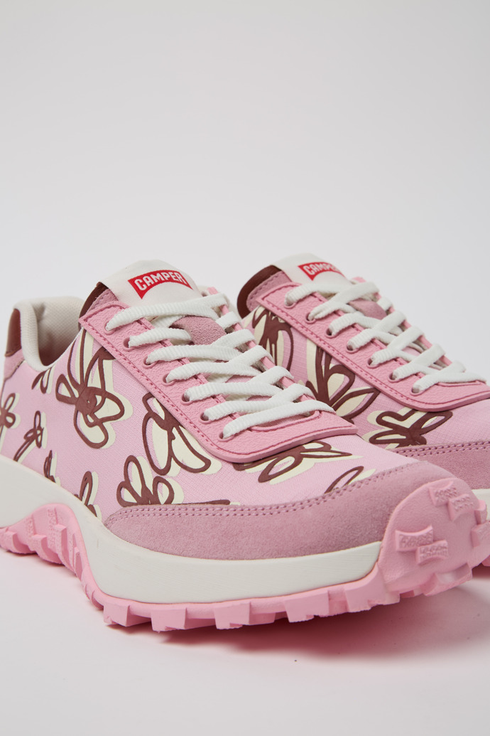 Camper Drift Trail VIBRAM - Mehrfarbige Damensneaker aus Recycling-PET und Nubukleder.
