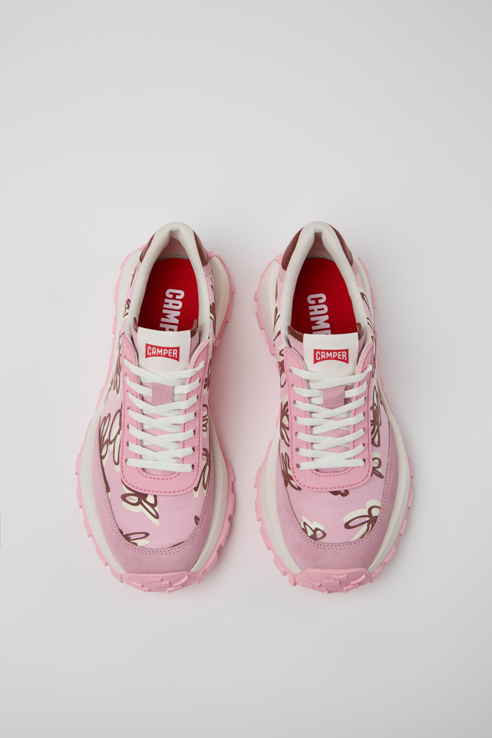 Camper Drift Trail VIBRAM - Mehrfarbige Damensneaker aus Recycling-PET und Nubukleder.