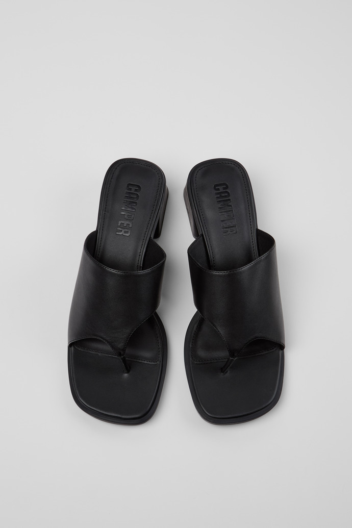 Camper Kora Sandal - Schwarze Ledersandale für Damen.
