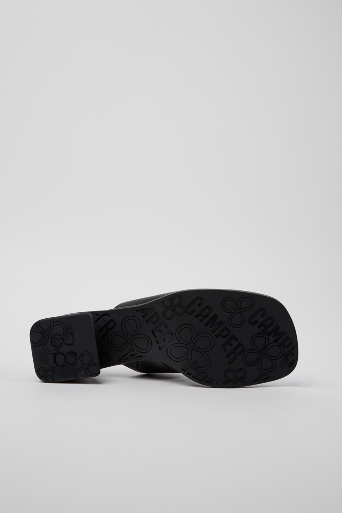 Camper Kora Sandal - Schwarze Ledersandale für Damen.