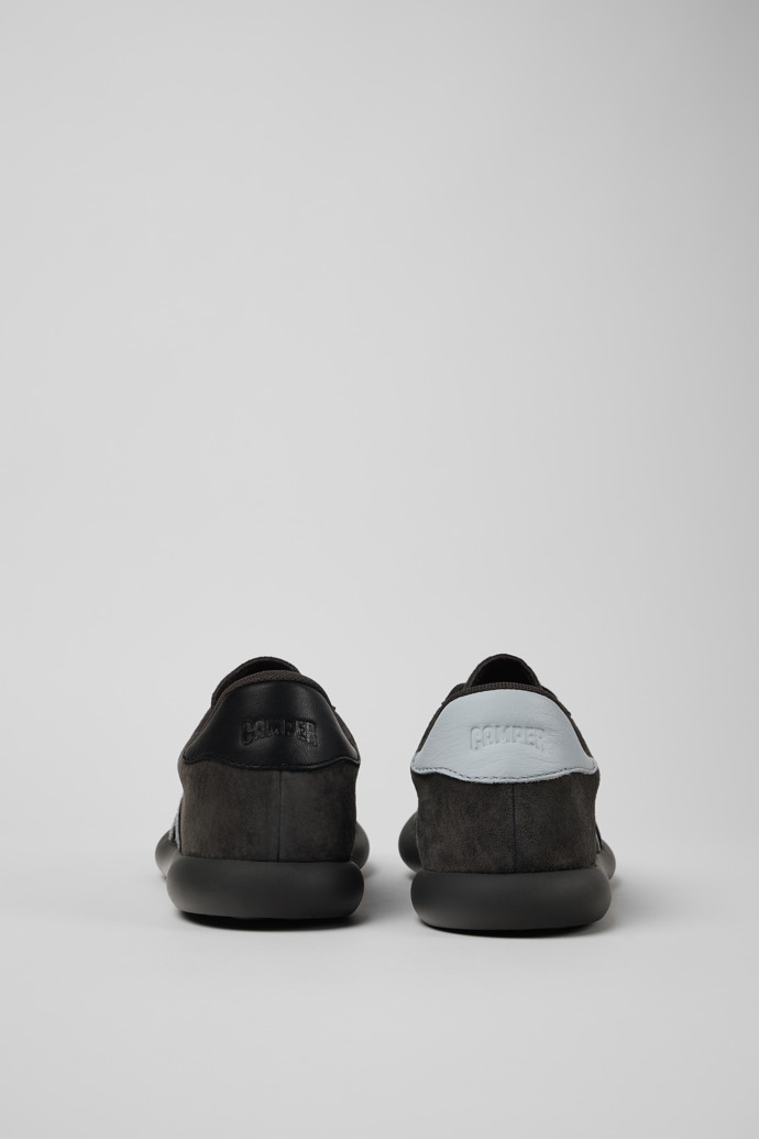Camper Twins - Grauebrauner Damensneaker aus Nubukleder/Leder