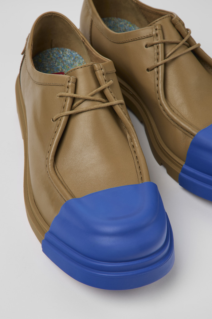 Camper Junction - Brauner Wallabee-Herrenschuh aus Leder