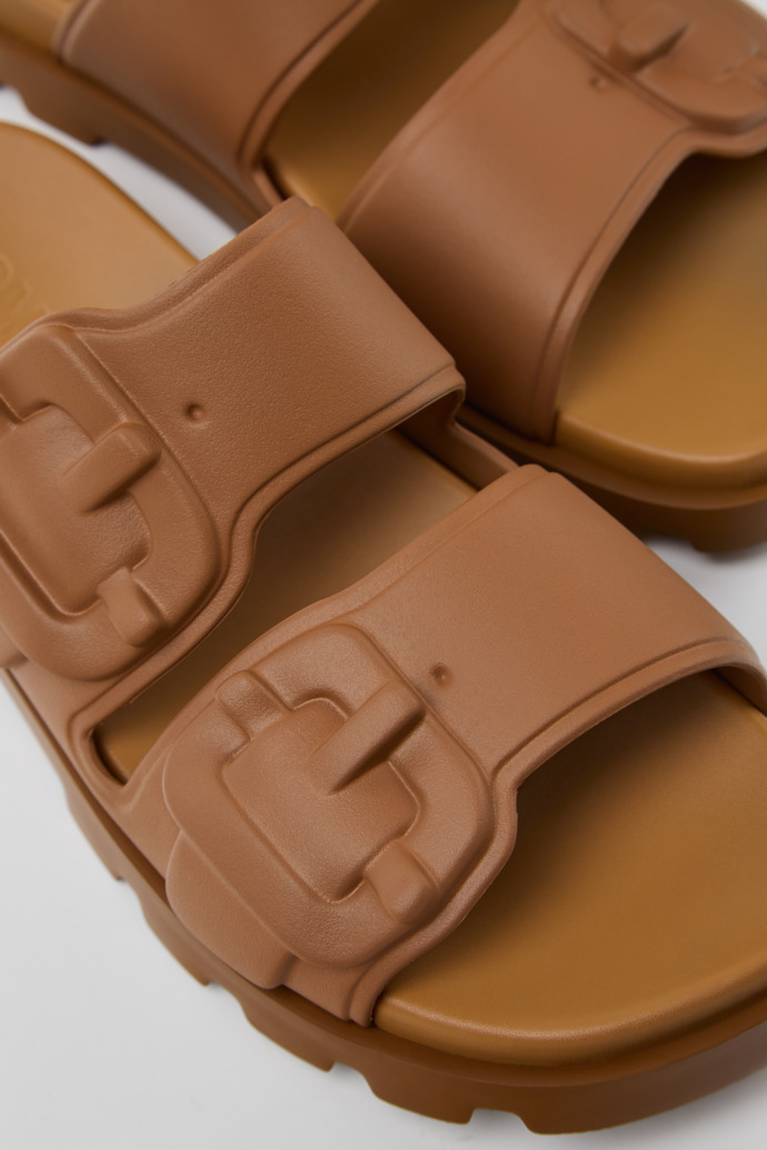 Camper Brutus Sandal - Braune Herrensandale aus Synthetik.