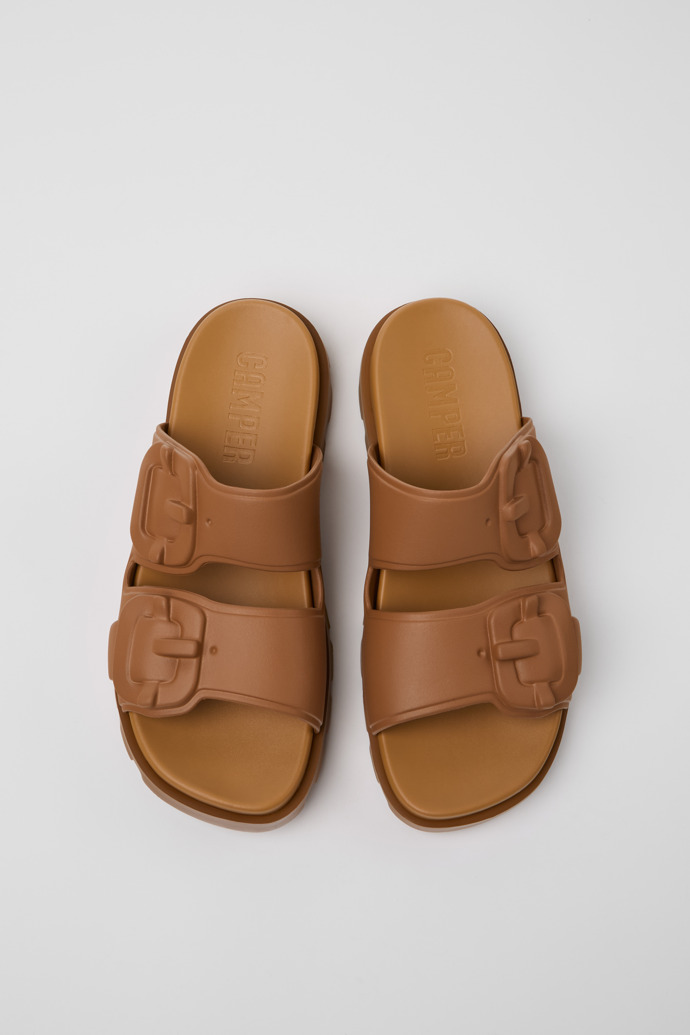 Camper Brutus Sandal - Braune Herrensandale aus Synthetik.