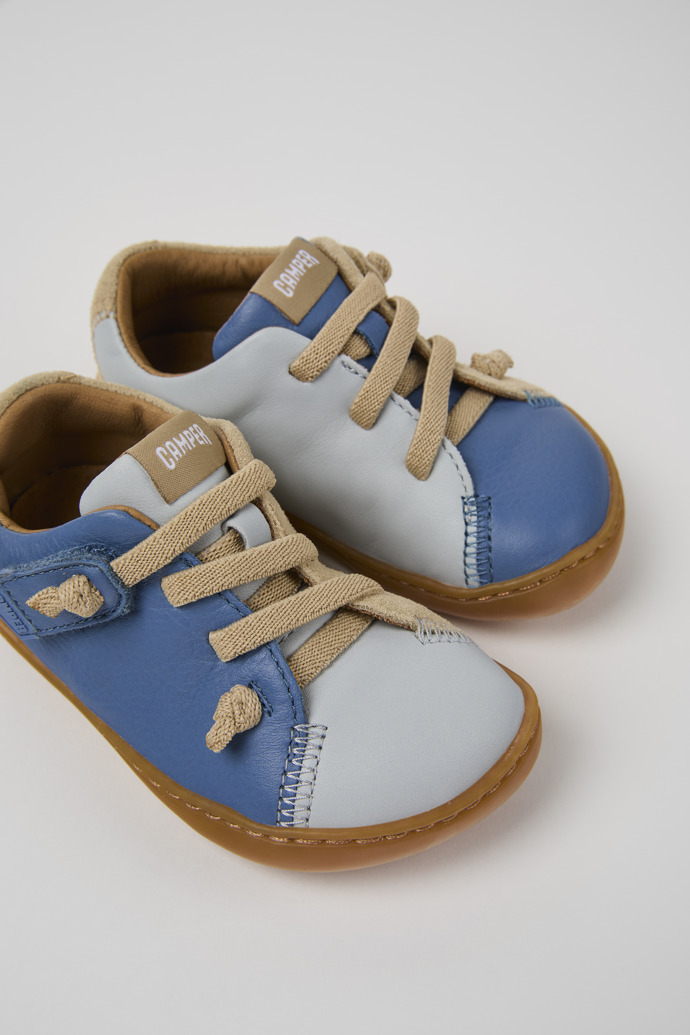 Camper Twins - Mehrfarbige Kinderschuhe aus Nubukleder und Leder.