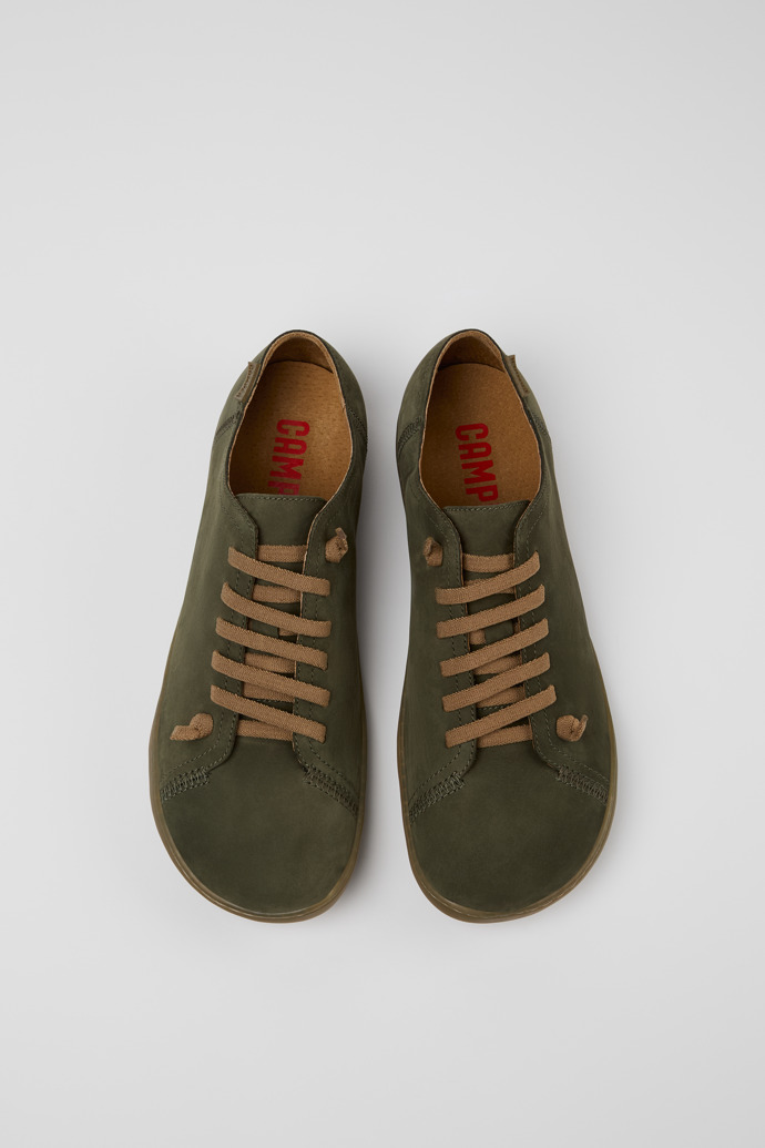 Camper Peu - Grüner Herrenschuh aus Nubukleder