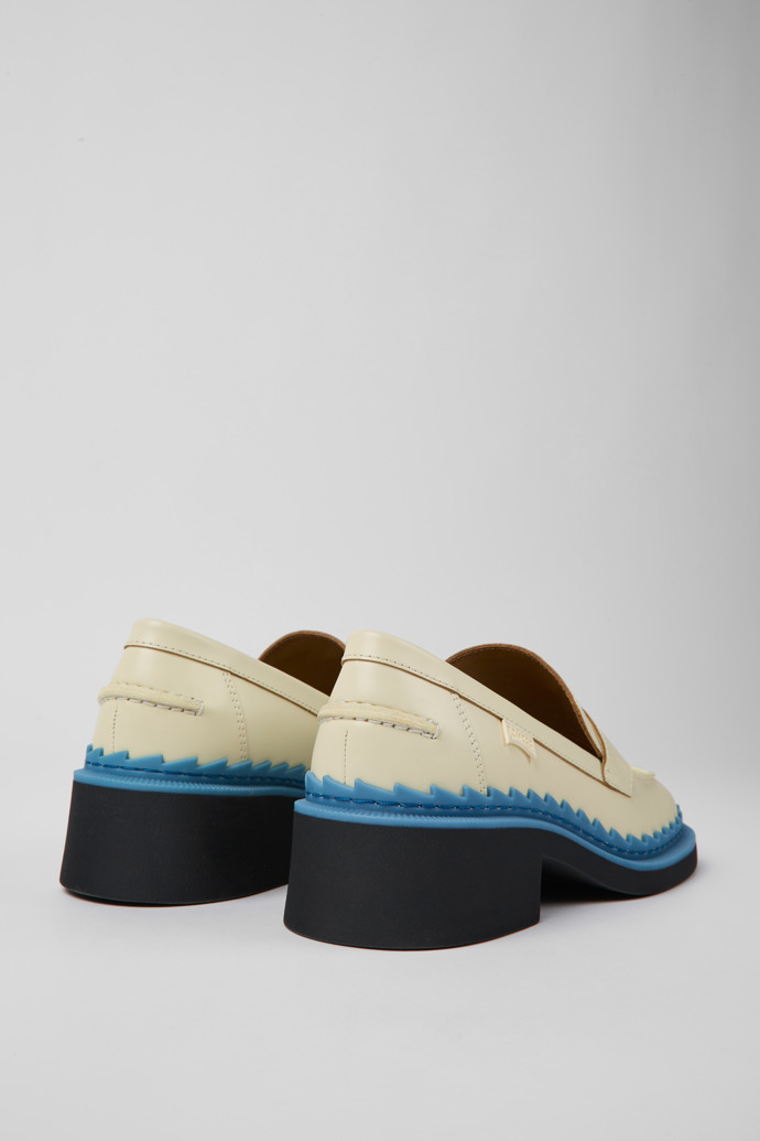 Camper Taylor - Weiß-blauer Lederloafer für Damen