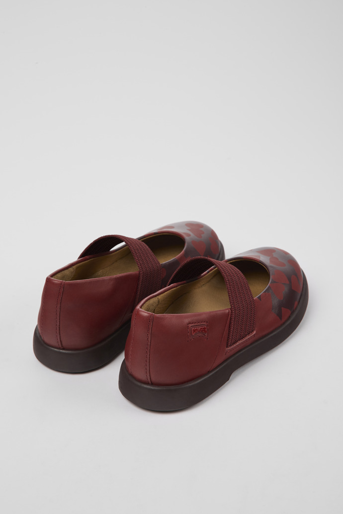 Camper Twins - Weinroter Kinder-Mary Jane aus Leder