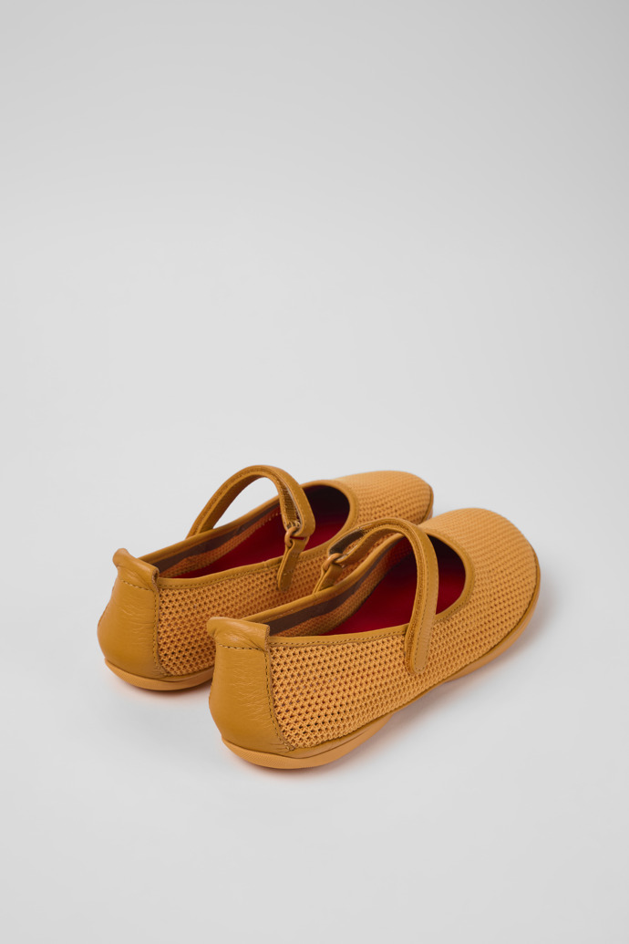 Camper Right - Orange Damenballerinas aus Textil/Leder