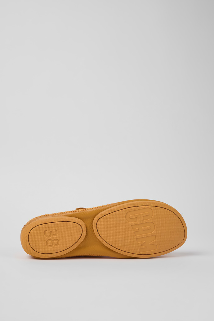 Camper Right - Orange Damenballerinas aus Textil/Leder