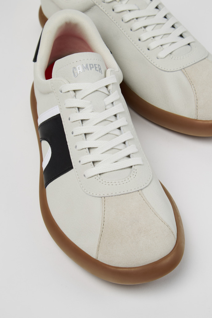 Camper Pelotas Soller - Mehrfarbiger Herrensneaker aus Leder und Nubukleder.