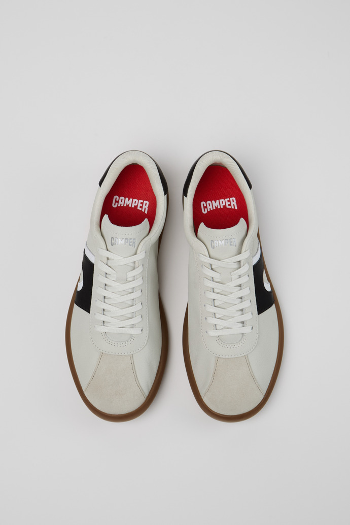 Camper Pelotas Soller - Mehrfarbiger Herrensneaker aus Leder und Nubukleder.