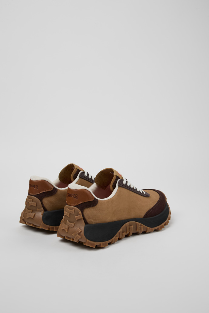 Camper Drift Trail VIBRAM - Brauner Damensneaker aus Textil und Nubukleder